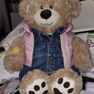 Build-A-Bear Tan and Pink Stuffed Animal